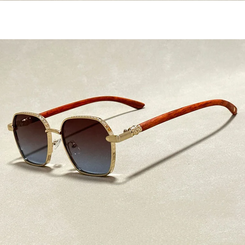 Wooden Retro Sunglasses