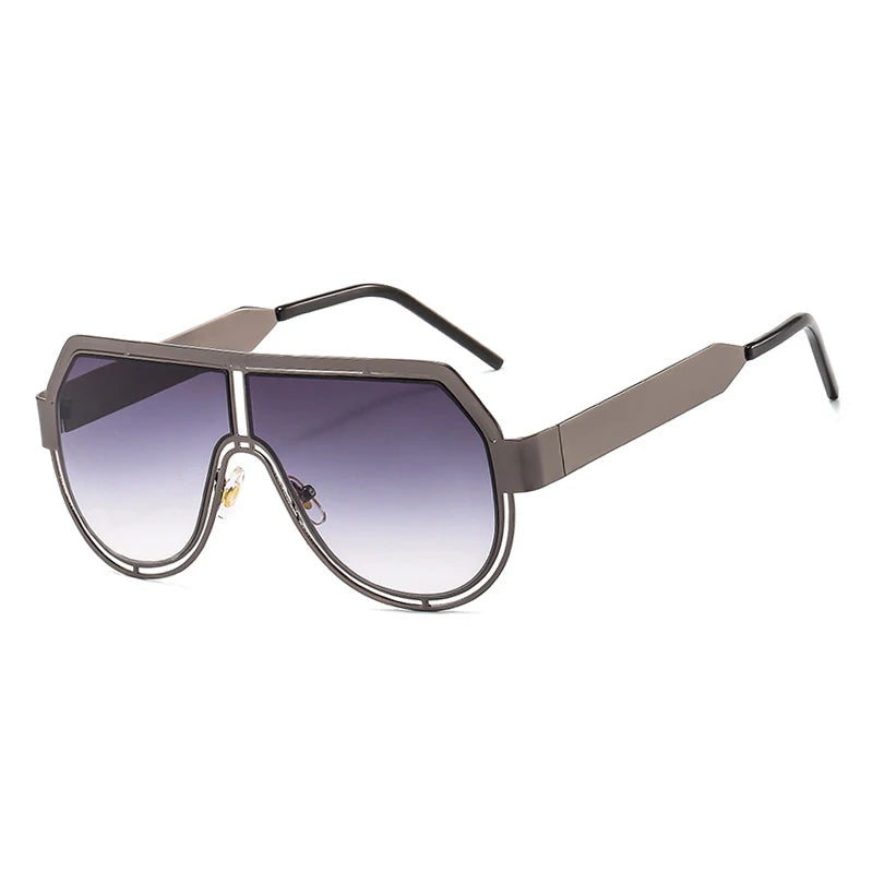 Oversized One Piece Pilot Sunglasses