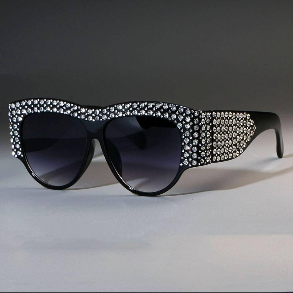 Oversize Diamond Squared Sunglasses for Women