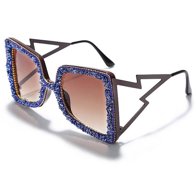 Oversized Rhinestone Sunglasses for Women