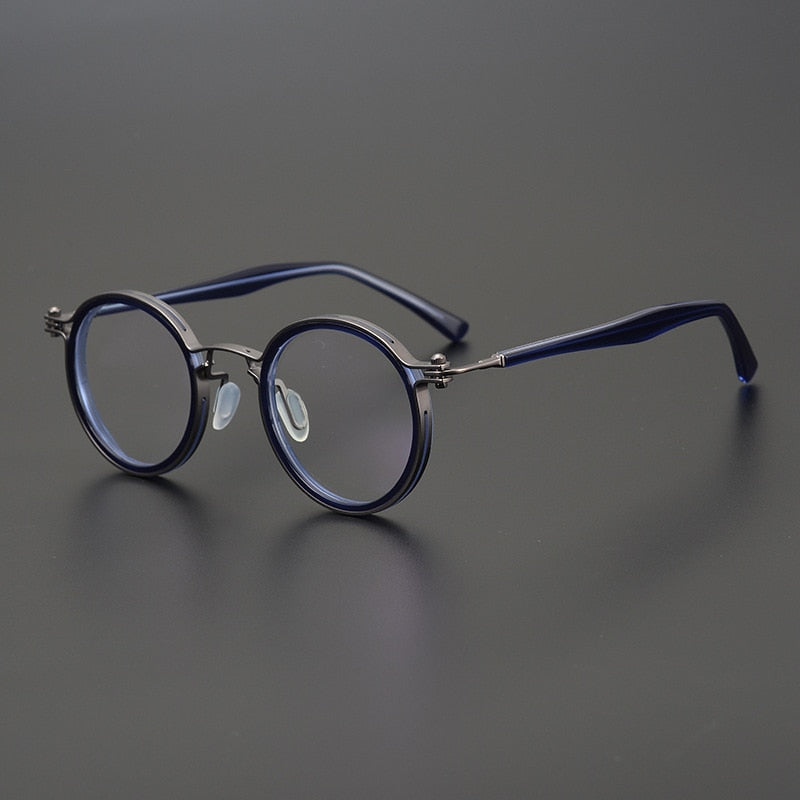 Vintage Style Round Acetate Glasses Frame