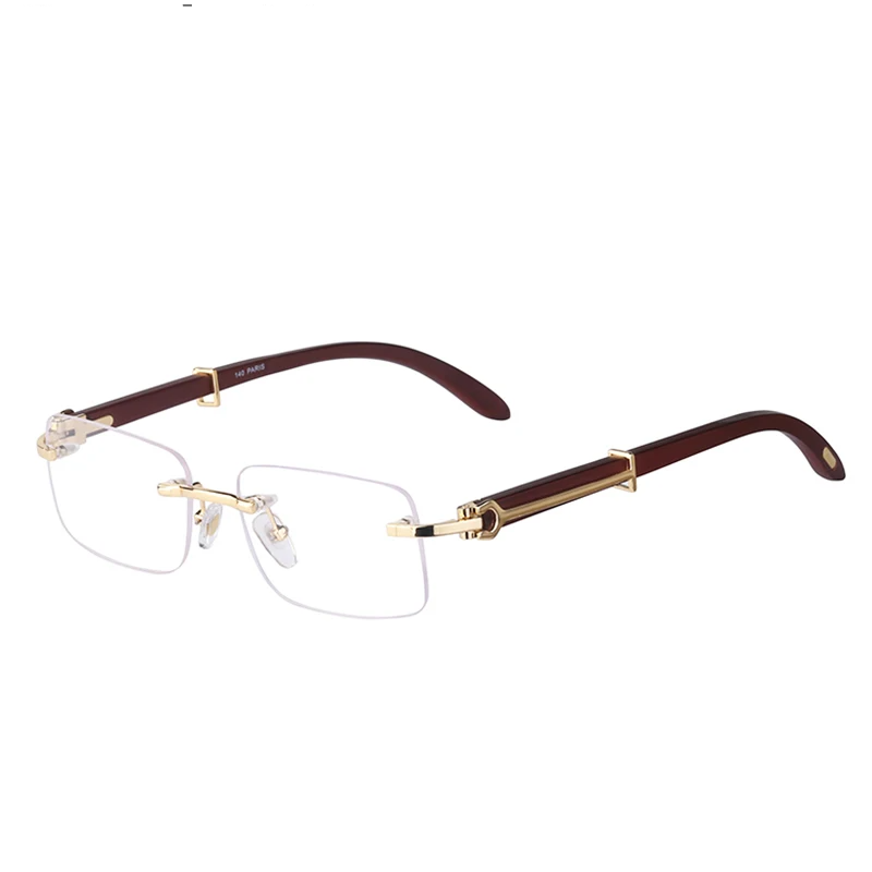 Rimless Square Sun Glasses