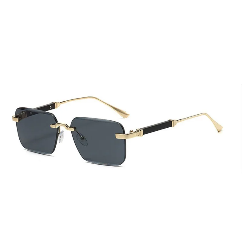 Vintage Square Rimless Sunglasses