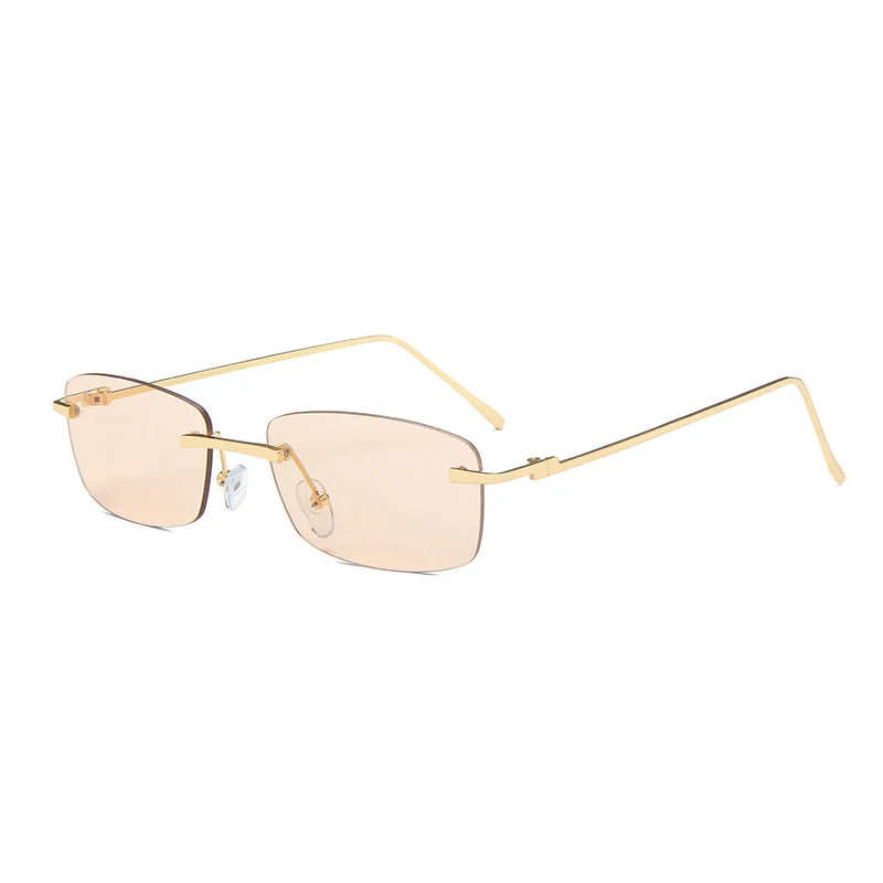 Rectangle Rimless Sunglasses