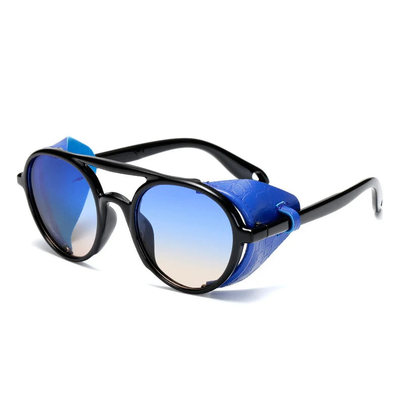 Steampunk Style Round Retro Sunglasses