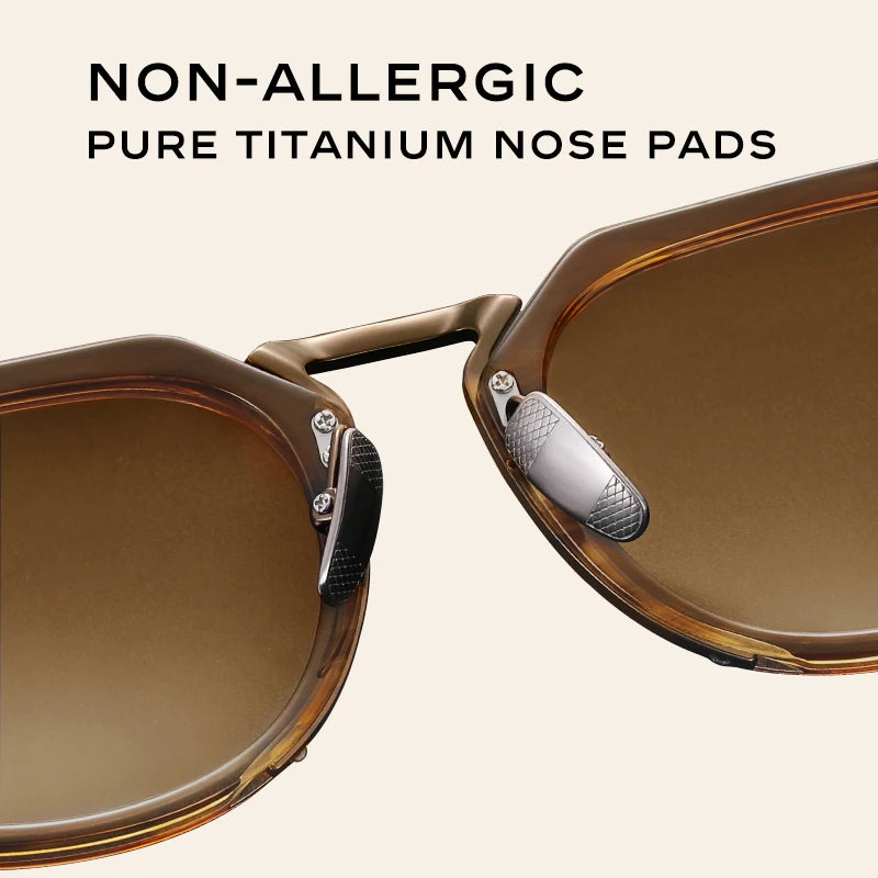 Acetate Titanium Men’s Sunglasses Polarized