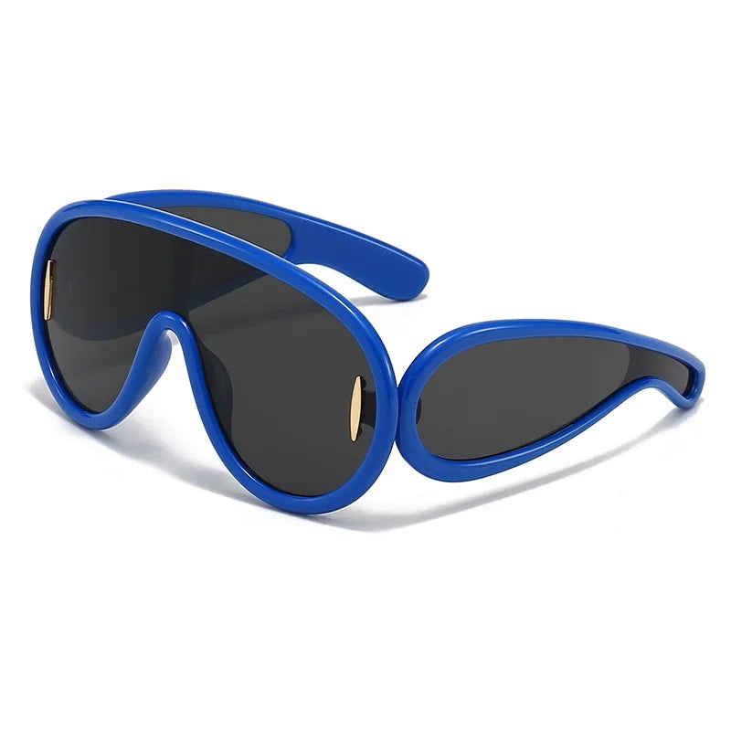 Wave Mask New Fashion One Piece SunGlasses