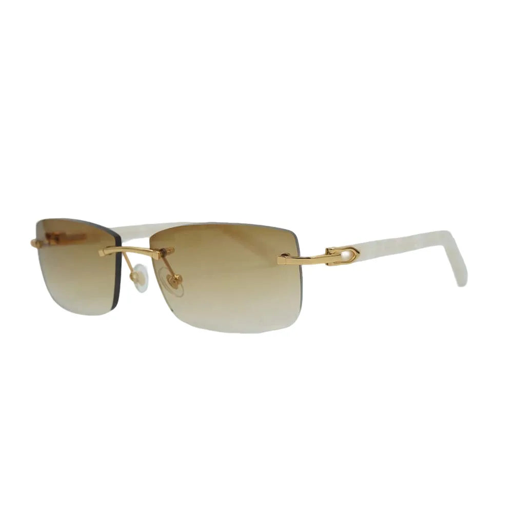 Luxury Rimless Thin Frame Sunglasses