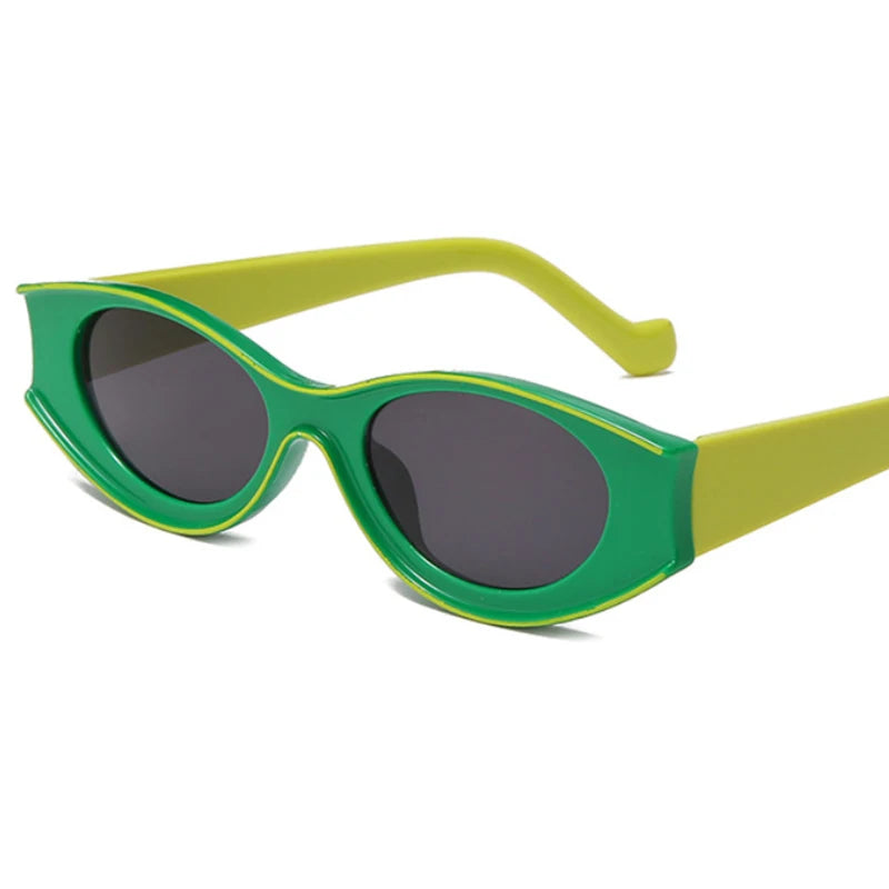 Women’s Double Color Oval Sunglasses