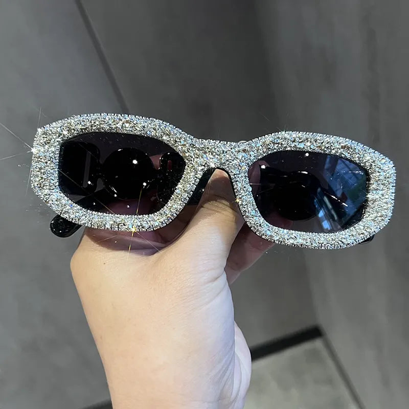 Luxury Crystal Steam Punk Sunglasses