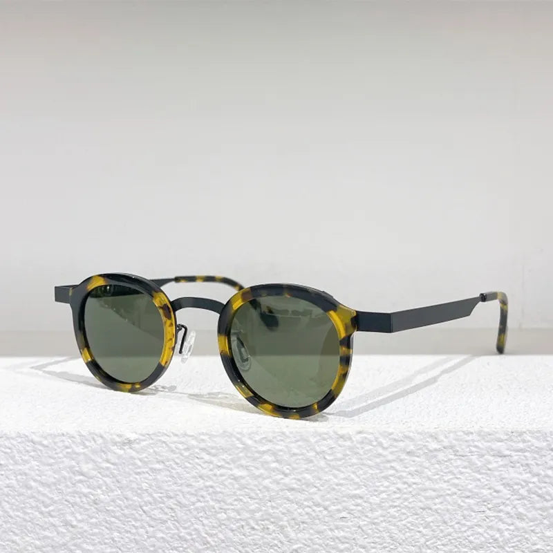 Vintage Frame Round Sunglasses