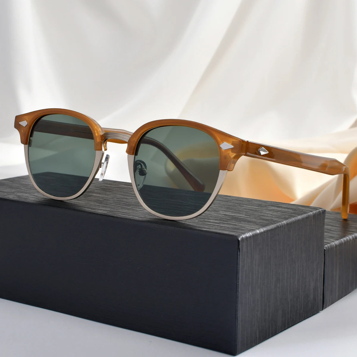 Classic Half Frame Polarized Sunglasses