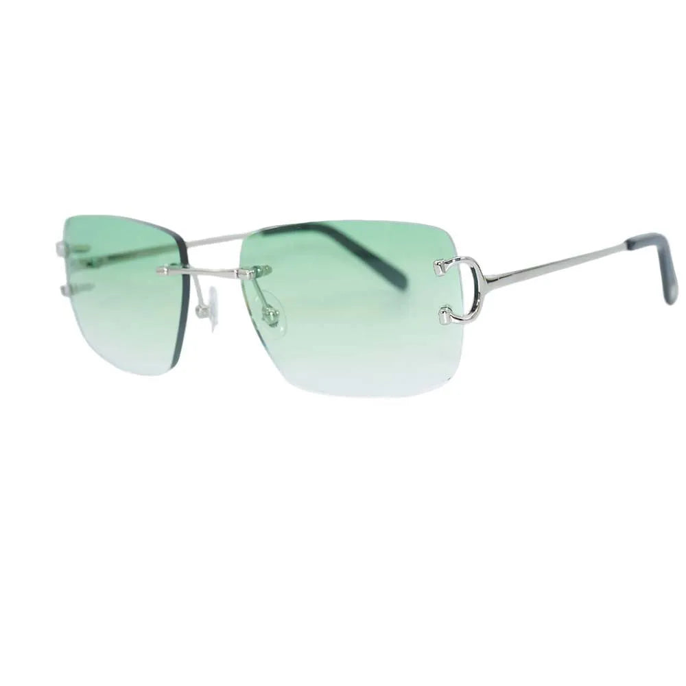 Luxury Stylish Metal Frame Rimless Sunglasses