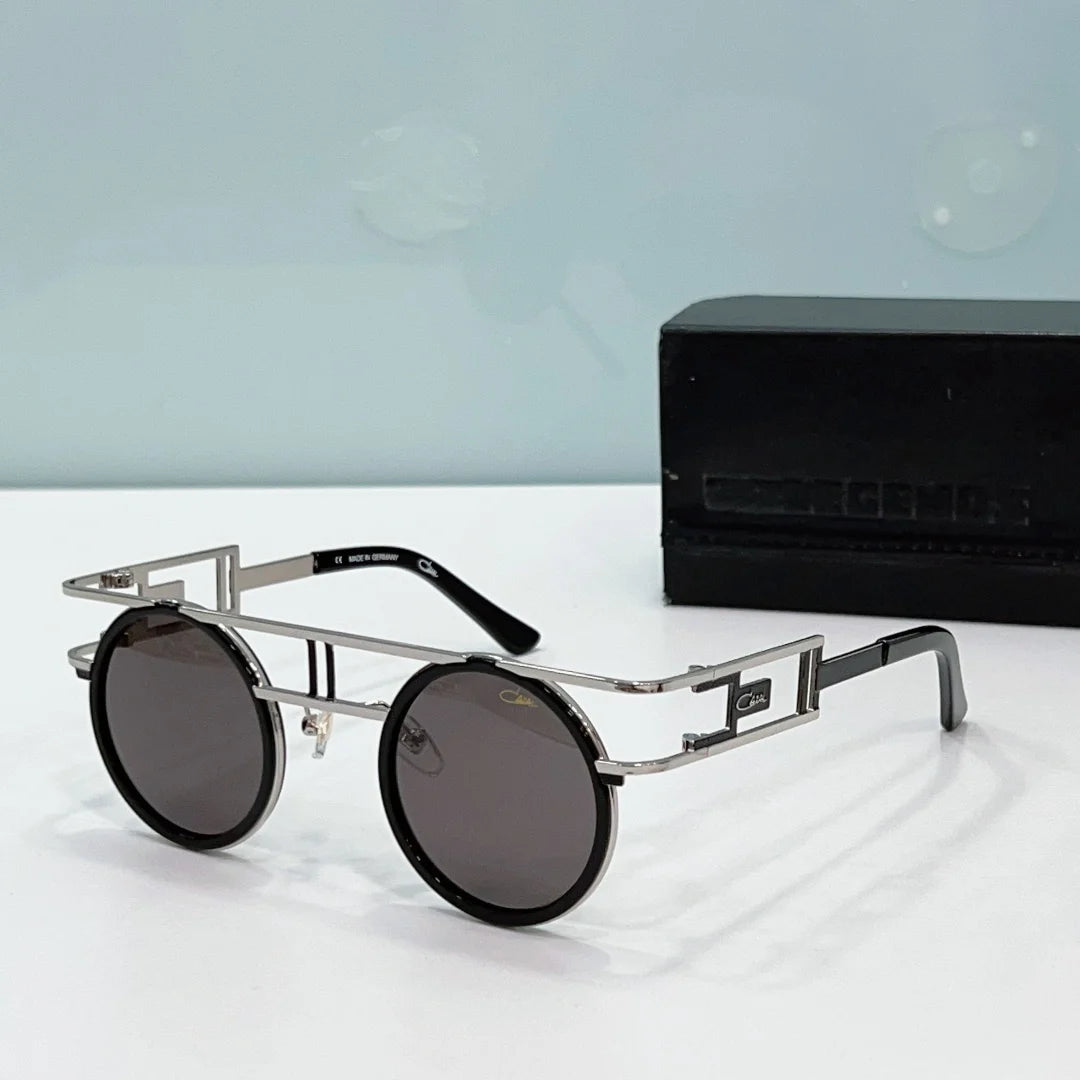 Round Metal Framed Steampunk Sunglasses