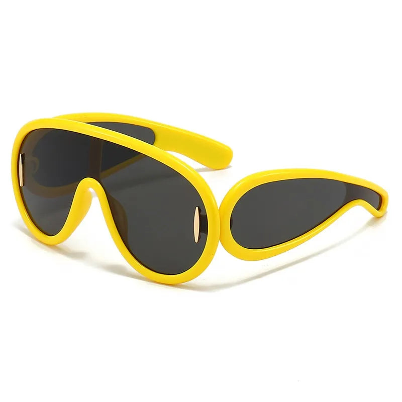Wave Mask New Fashion One Piece SunGlasses