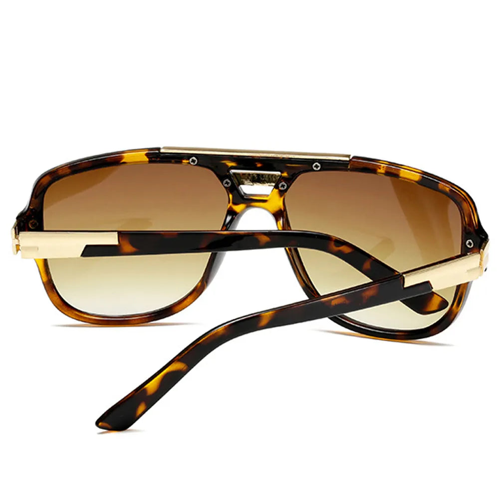 Vintage Big Square Shaped Gradient Sunglasses