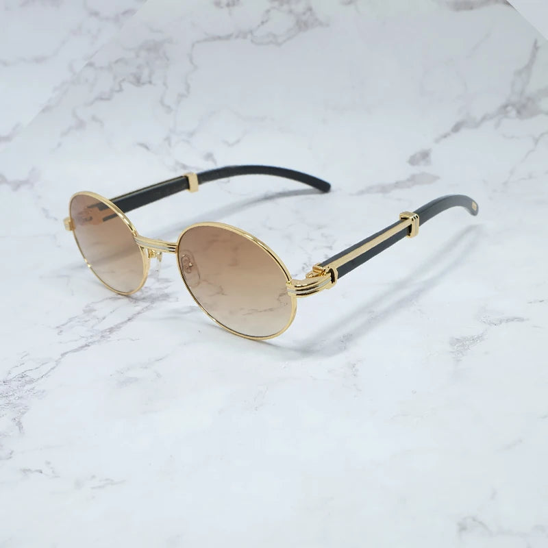 Classic Wood Oval Eyewear