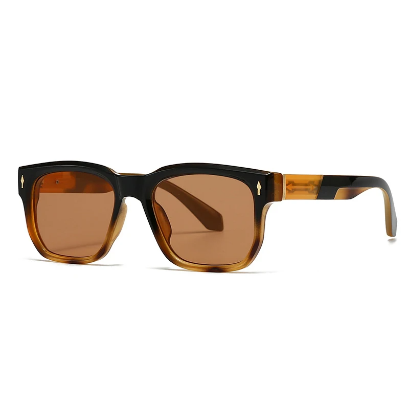 Double Color Retro Square Sunglasses