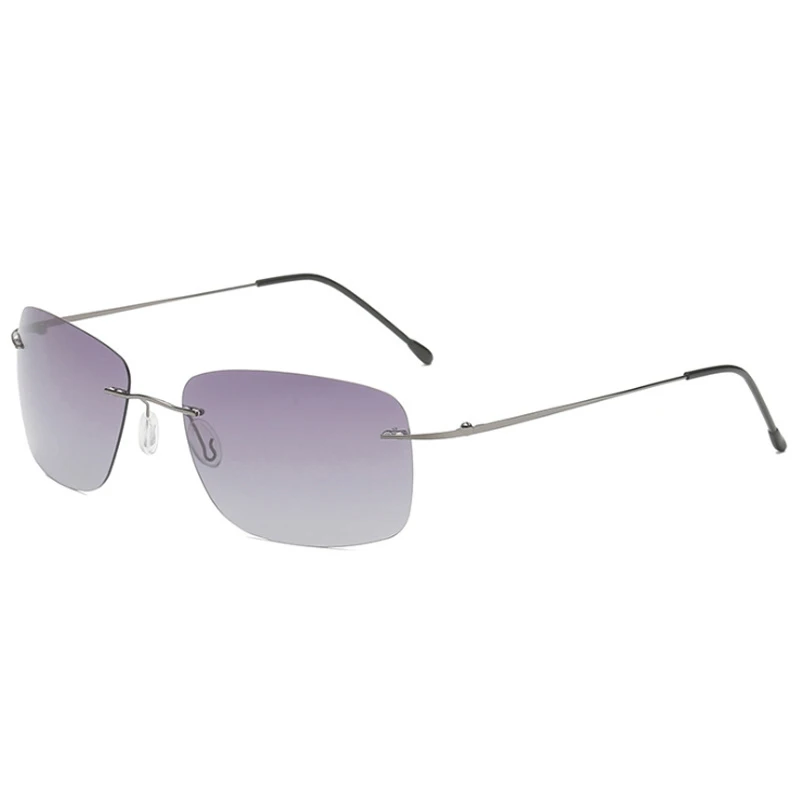 Men’s Ultralight Rimless Titanium Sunglasses